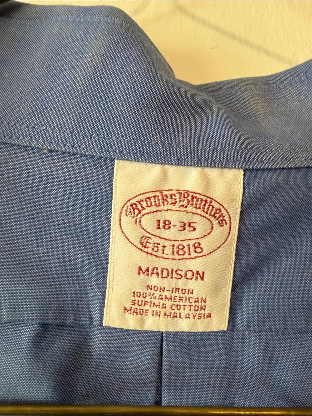 Brooks Brothers Light Blue Madison Dress Shirt